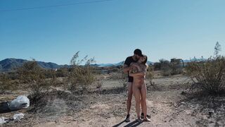 Desert Threesome Ignites With Built-Up Passion