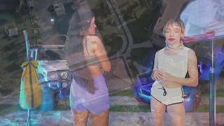 Two subs serve their goddess, a ravishing honey blonde in ultimate ecstasy