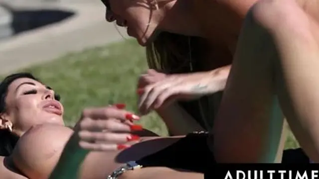 Adult Time - Big Titty Tramps Kayla Paige and Nikita Reznikova Go Wild in Anal👌 Threesome Frenzy 