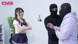 Sexy Japanese teenie bombshell seduced by massive stud's thick cock🌭 at wild gangbang bash