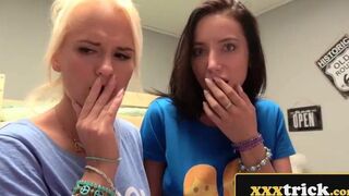 2 Hot Euro Girls Have 3some With Hostel Landlord - Lola Bulgari, Rossella Visconti porn