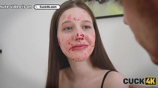 Russian teen′s tight pussy✌ and ass🍑 get filled in double penetration fantasy