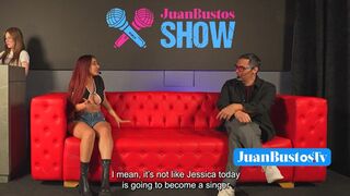Jessica Sodi Mexicana de TETAS GRANDES cumple fantasia de una de sus Fans en show en PUBLICO
