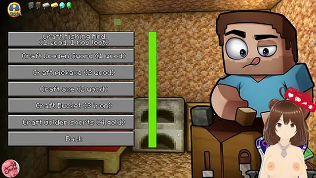 HornyCraft #1 - I give a sexy lingerie to my neighbor and she models it for me - Jazziuu - Gameplay