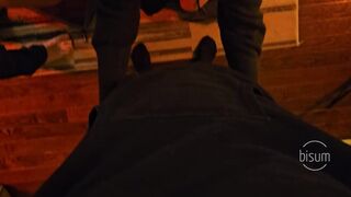 MMMF foursome gangbang with hotwife and bi husband — spitroast — double blowjobs — airtight — and more