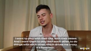 Sara Retali and Sheila Ortega satisfy lusty Tommy's desires