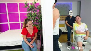 Madly craving raw dogfucking, fiery-haired newbie's hottest hook-up ever!