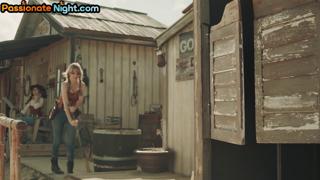 Raunchy girls get gangbanged anally by rugged cowboys in X-rated orgies