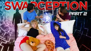 Threesome with stepsiblings leads to messy facial, sex roles switched for excitement